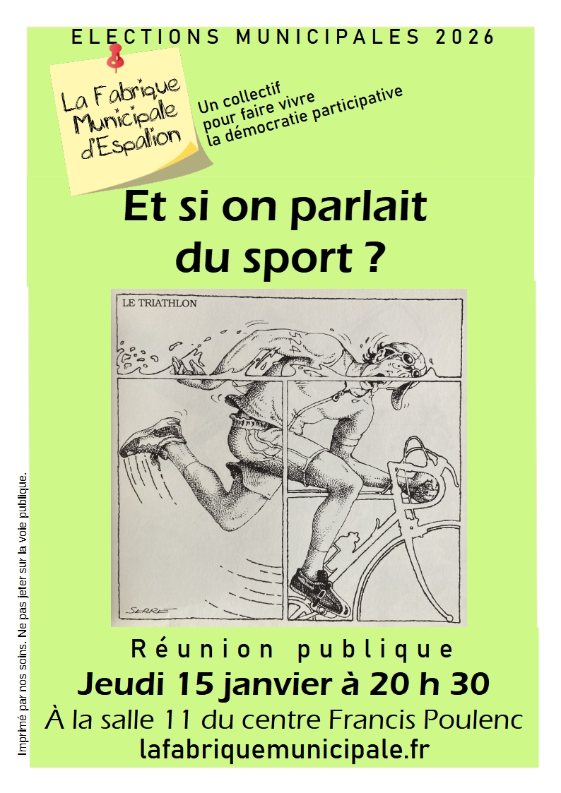 Réunion publique Espalion jeudi 20 novembre salle de la gare